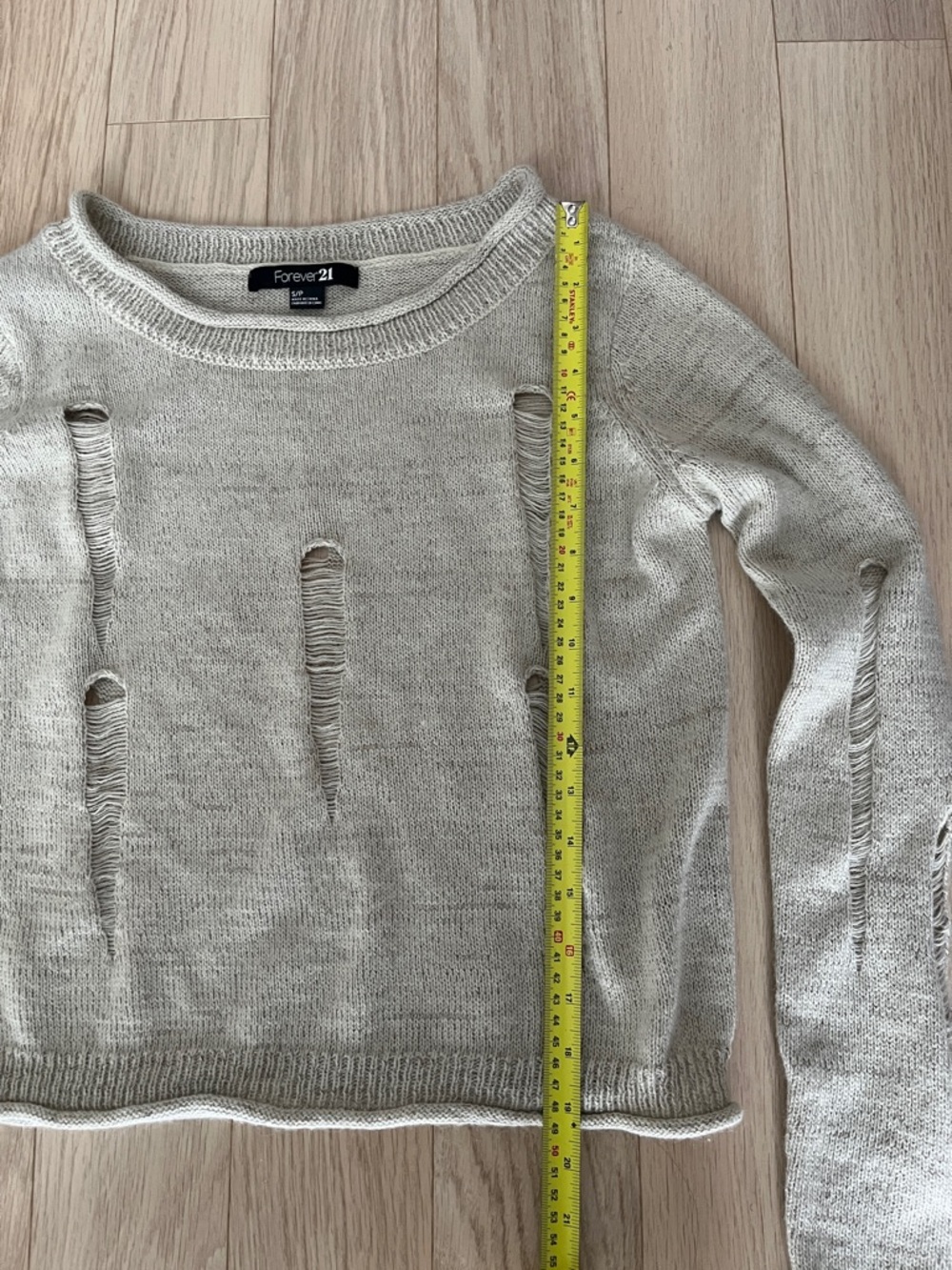 Forever 21 - beige knit sweater - Picture 3 of 6